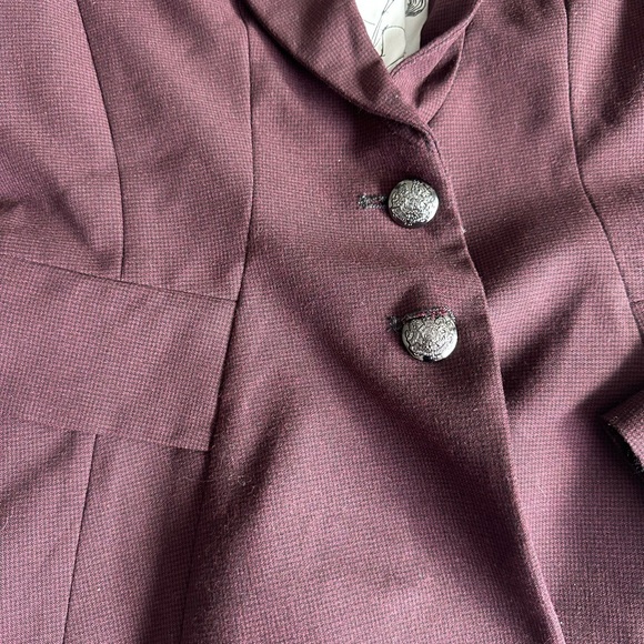 White House Black Market Women's port houndstooth Blazer 2 - Picture 2 of 10